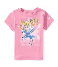 Nike Little Girls Short Sleeve Pegasus T-Shirt