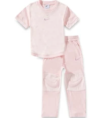 Nike Little Girls Short Sleeve T-Shirt & Jogger Pants Set