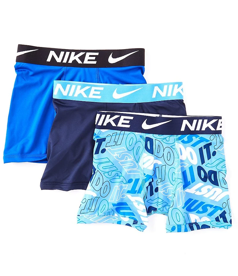 Nike Little/Big Boys JDI Print Dri-FIT Boxer Brief 3-Pack
