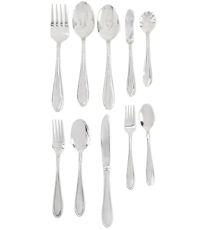 Noble Excellence Heritage 45-Piece Stainless Steel Flatware Set
