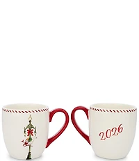 Noble Excellence Mr Bingle And Light Pole Mugs. Set of 2