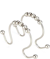 Noble Excellence Roller Ball Shower Curtain Hook Set