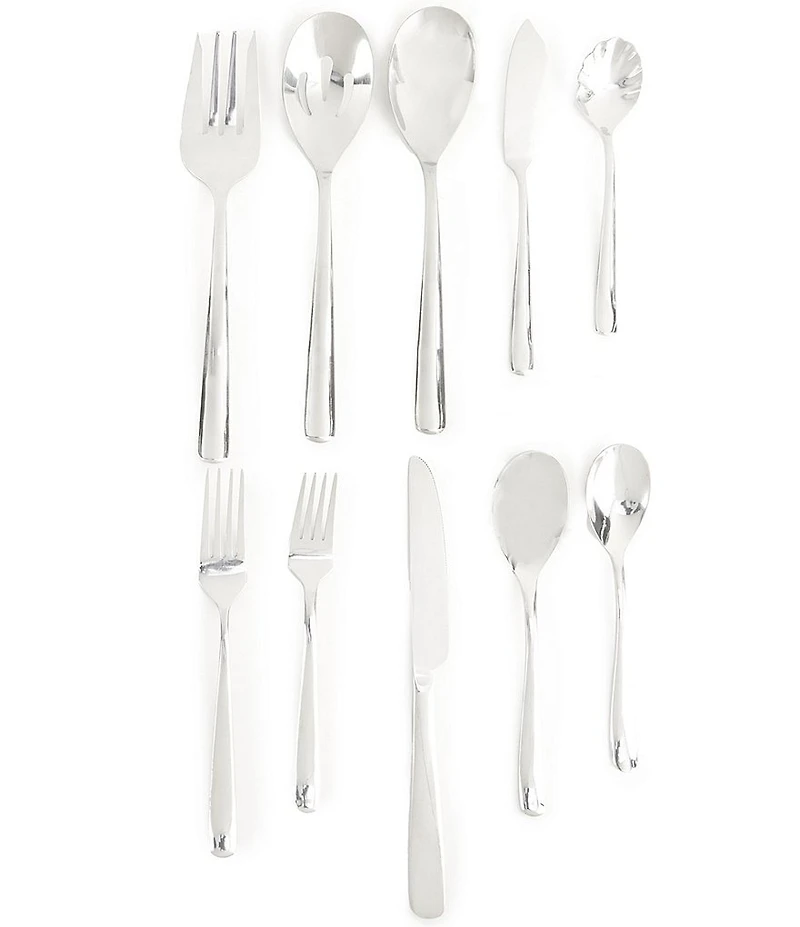 Noble Excellence Urban 45-Piece Stainless Steel Flatware Set