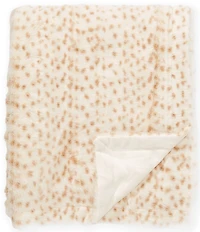 Noble Excellence Warm Shop Collection Angela Animal Print Faux Fur Throw