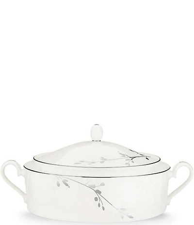 Noritake Birchwood Porcelain Covered Vegetable Bowl