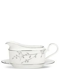 Noritake Birchwood Porcelain Gravy with Tray