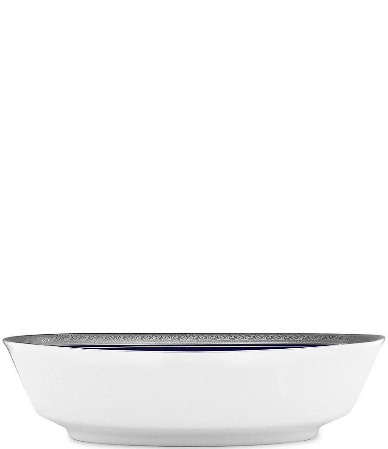 Noritake Crestwood Cobalt Platinum Porcelain Oval Vegetable Bowl