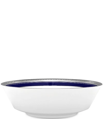 Noritake Crestwood Cobalt Platinum Porcelain Round Vegetable Bowl