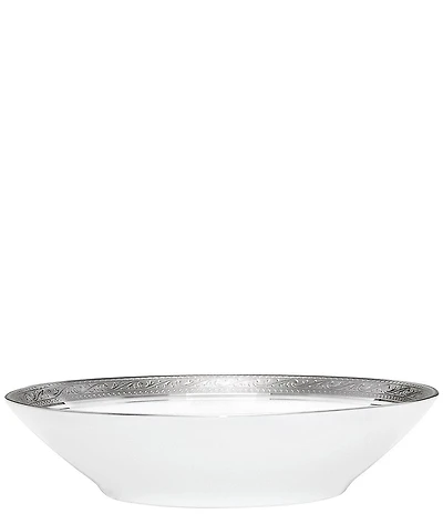 Noritake Crestwood Etched Platinum Porcelain Fruit Bowl