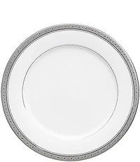 Noritake Crestwood Etched Platinum Porcelain Salad Plate