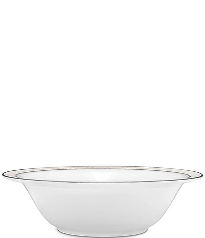 Noritake Montvale Scroll Platinum Bone China Round Vegetable Bowl