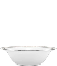 Noritake Montvale Scroll Platinum Bone China Round Vegetable Bowl
