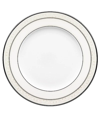 Noritake Montvale Scroll Platinum Bone China Salad Plate