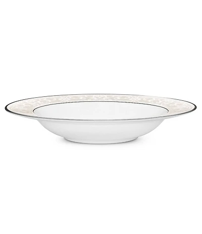 Noritake Montvale Scroll Platinum Bone China Soup Bowl