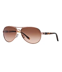 Oakley Feedback Gradient Aviator Sunglasses