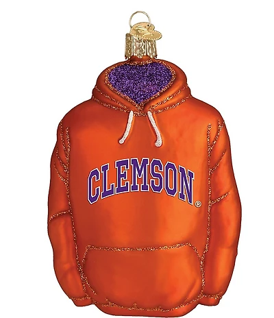 Old World Christmas Clemson University Hoodie Ornament