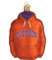 Old World Christmas Clemson University Hoodie Ornament