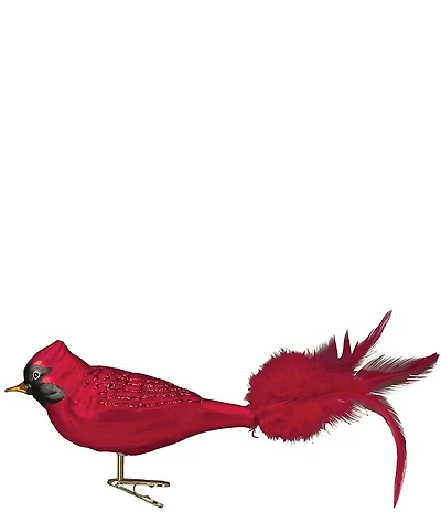 Old World Christmas Large Red Cardinal Clip Ornament
