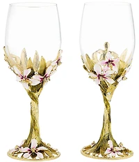 Olivia Riegel Orchid Delight Wine Glass, Set of 2