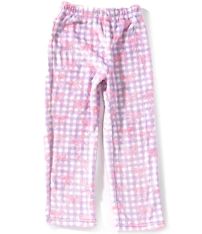 Omg! Accessories Big Girls Bow Print Cozy Pants