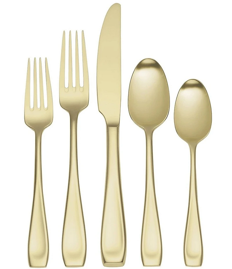 Oneida Moda 20-Piece Champagne Stainless Steel Flatware Set