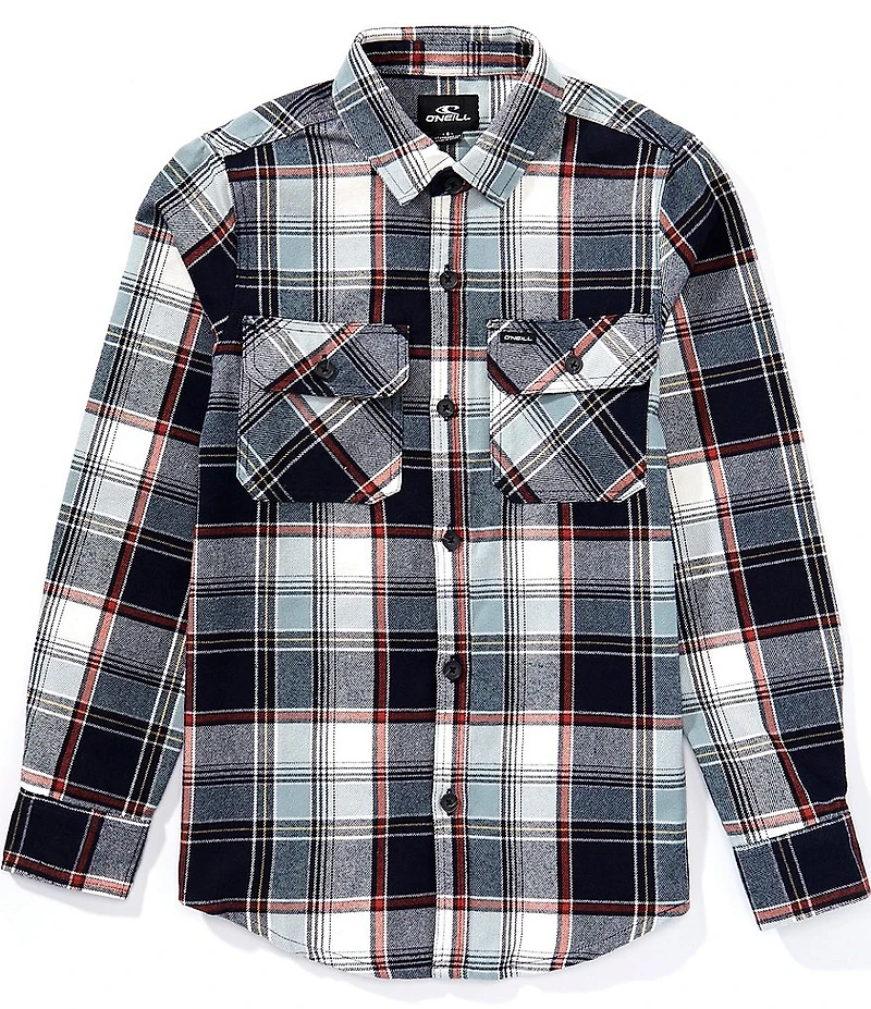 O'Neill Big Boys Long Sleeve Winslow Plaid Flannel Shirt