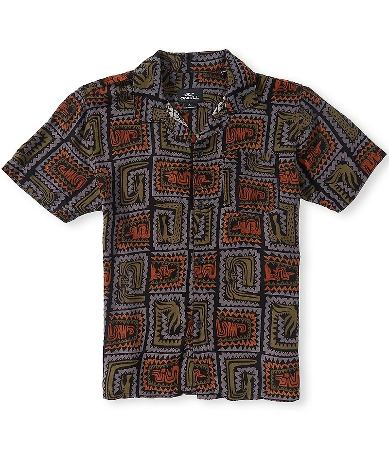 O'neill Big Boys Short Sleeve Relaxed Woven Camp Shirt