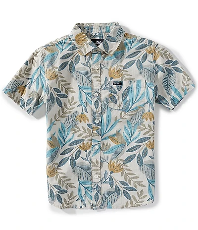 O'Neill Big Boys Short-Sleeve Terrace Reverse Printed Woven Shirt