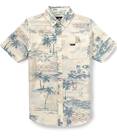 O'Neill Big Boys Tropical Short Sleeve Eco Standard Woven Shirt