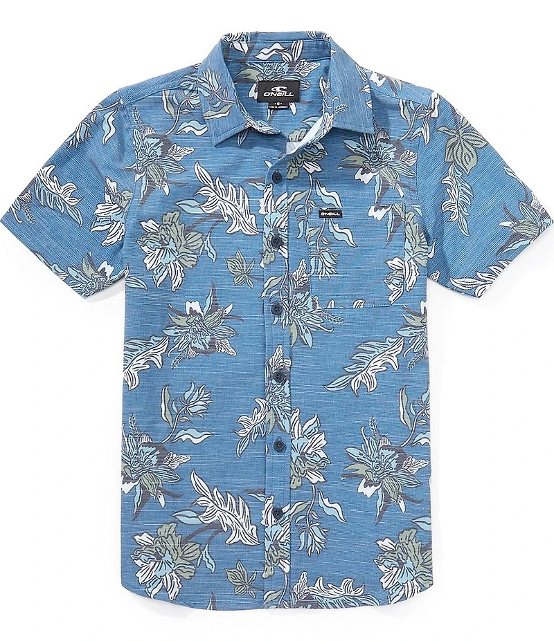 O'Neill Big Boys Tropical UPF Slub Standard Fit Shirt
