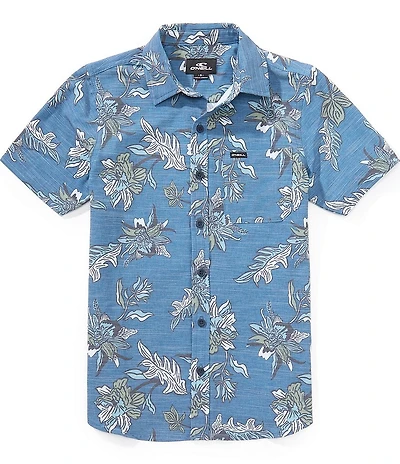 O'Neill Big Boys Tropical UPF Slub Standard Fit Shirt