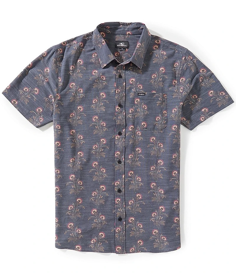O'Neill Floral Short Sleeve Slub Woven Shirt