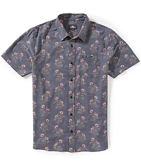 O'Neill Floral Short Sleeve Slub Woven Shirt