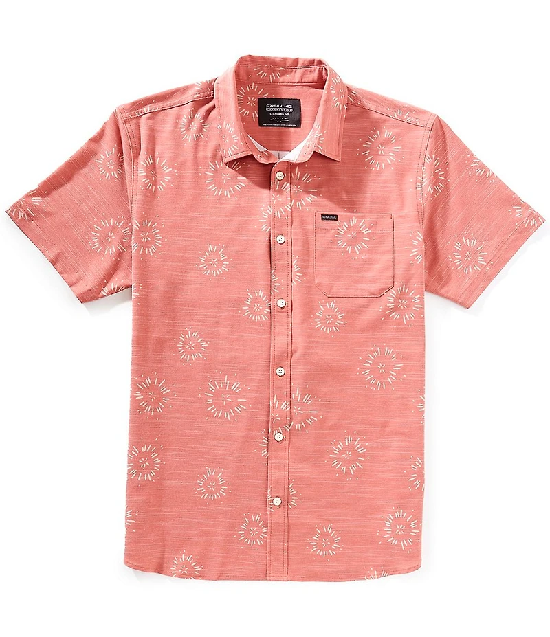 O'Neill TRVLR UPF Traverse Slub Short Sleeve Standard Fit Woven Shirt
