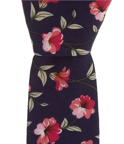 Original Penguin Conte Floral 2 1/2#double; Woven Tie