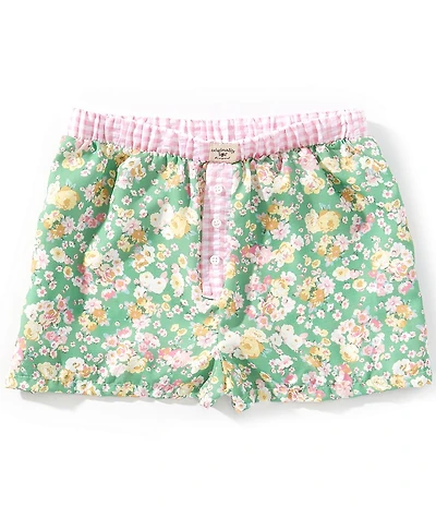 Originality Big Girls Floral-Printed Boxer Shorts