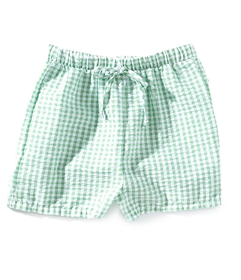 Originality Big Girls Gingham-Printed Woven Boxer Shorts