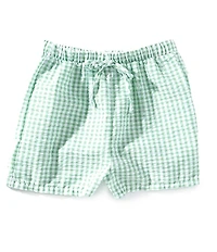 Originality Big Girls Gingham-Printed Woven Boxer Shorts