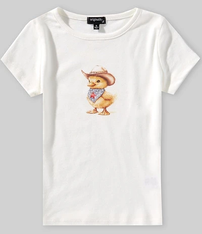 Originality Big Girls Short-Sleeve Americana Duckling T-Shirt
