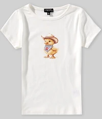 Originality Big Girls Short-Sleeve Americana Duckling T-Shirt