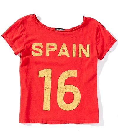 Originality Big Girls Short-Sleeve Off-The-Shoulder T-Shirt