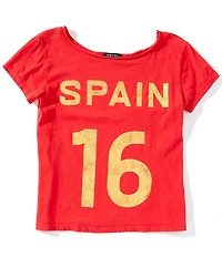 Originality Big Girls Short-Sleeve Off-The-Shoulder T-Shirt