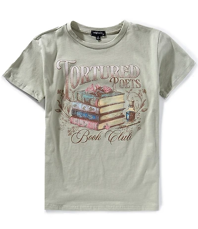 Originality Big Girls Short Sleeve Taylor Swift Tortured Poets Oversized T-Shirt