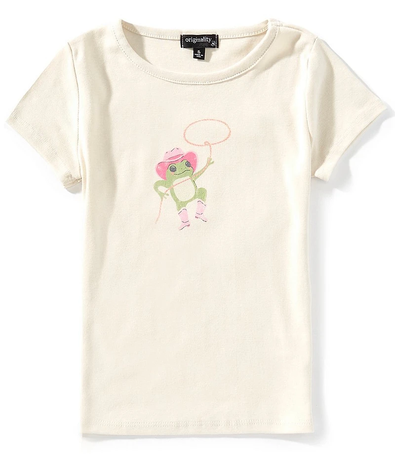 Originality Big Girls Short-Sleeve Western Frog Baby T-Shirt