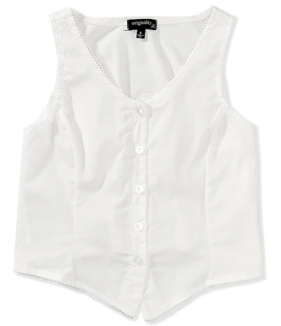 Originality Big Girls Sleeveless Solid Vest