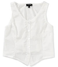 Originality Big Girls Sleeveless Solid Vest