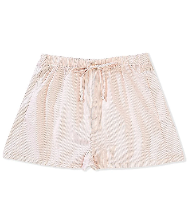 Originality Big Girls Striped Poplin Boxer Shorts