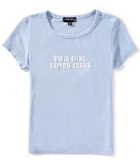 Originality Big Girls This Girl Loves Jesus Baby T-Shirt