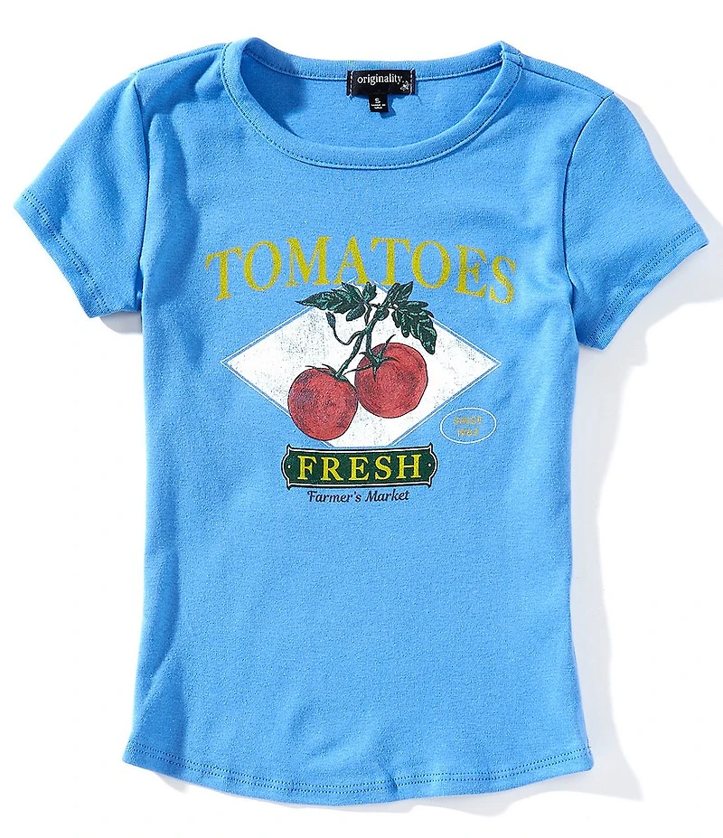 Originality Big Girls Tomatoes Graphic Baby T-Shirt