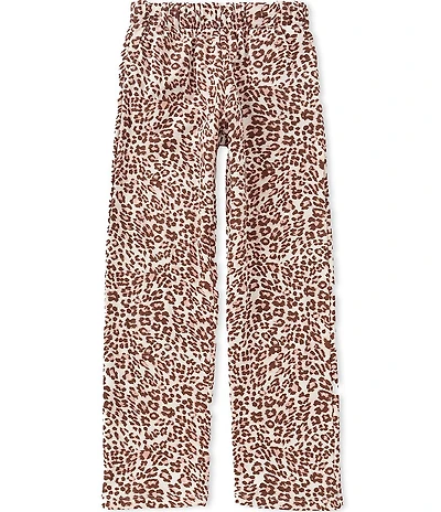Originality Big Girls Cheetah Wide Leg Lounge Pants